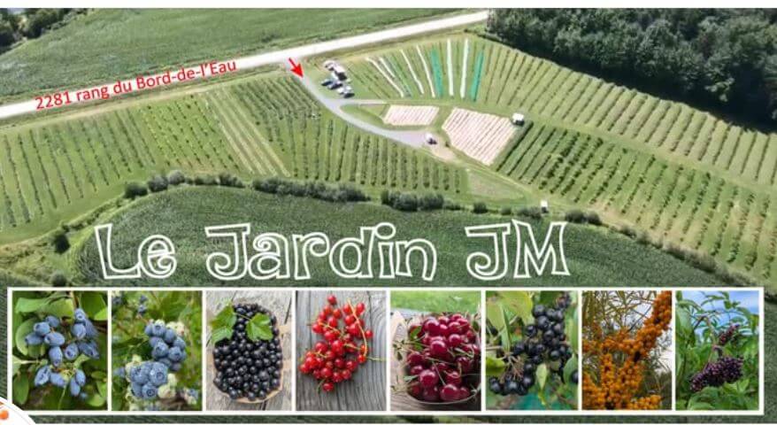 Ferme Le Jardin JM en vue aérienne